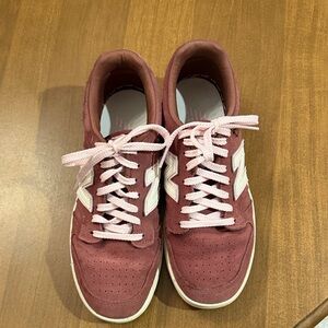 New Balance Women's Burgundy and Pink Sneakers